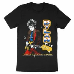 Licensed Character Men's Bob Dylan Electric Guitar Tee