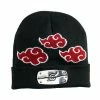 Licensed Character Men's Naruto Itachi Akatsuki Clouds Cuff Beanie -Licensed Character Shop unnamed file 2304