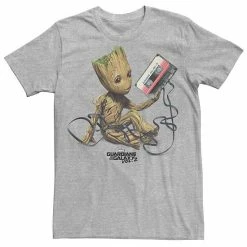 Licensed Character Men's Marvel Guardians Of The Galaxy Groot Tape Tee Athletic Heather -Licensed Character Shop unnamed file 2311