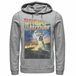 Licensed Character Men's Back To The Future Classic Poster Hoodie Red