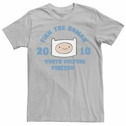 Licensed Character Men's Adventure Time Finn The Human Youth Culture Forever Graphic Tee Black -Licensed Character Shop unnamed file 23182