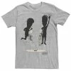 Licensed Character Men's Beavis And Butthead Skeletons Rocking Out Portrait Tee Charcoal Heather -Licensed Character Shop unnamed file 23183