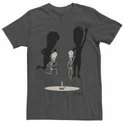 Licensed Character Men's Beavis And Butthead Skeletons Rocking Out Portrait Tee Charcoal Heather -Licensed Character Shop unnamed file 23187