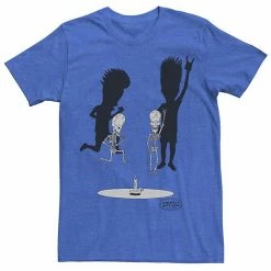 Licensed Character Men's Beavis And Butthead Skeletons Rocking Out Portrait Tee Charcoal Heather -Licensed Character Shop unnamed file 23188