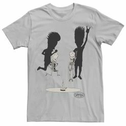Licensed Character Men's Beavis And Butthead Skeletons Rocking Out Portrait Tee Charcoal Heather -Licensed Character Shop unnamed file 23192
