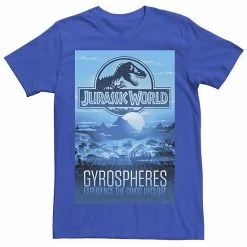Licensed Character Men's Jurassic World Gyrospheres Tour Park Poster Graphic Tee Silver -Licensed Character Shop unnamed file 23204