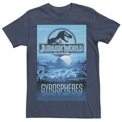 Licensed Character Men's Jurassic World Gyrospheres Tour Park Poster Graphic Tee Silver -Licensed Character Shop unnamed file 23210