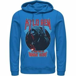 Licensed Character Men's Star Wars Kylo Ren Show You The Dark Side Metal Text Hoodie White -Licensed Character Shop unnamed file 23238