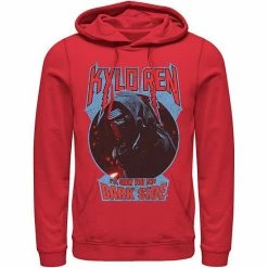 Licensed Character Men's Star Wars Kylo Ren Show You The Dark Side Metal Text Hoodie White -Licensed Character Shop unnamed file 23243