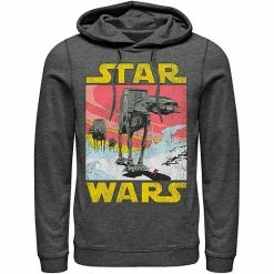 Licensed Character Men's Star Wars At-AT Retro Poster Hoodie Athletic Heather -Licensed Character Shop unnamed file 23245