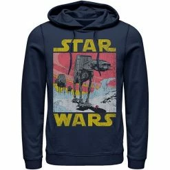 Licensed Character Men's Star Wars At-AT Retro Poster Hoodie Athletic Heather -Licensed Character Shop unnamed file 23247