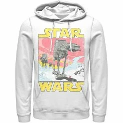 Licensed Character Men's Star Wars At-AT Retro Poster Hoodie Athletic Heather -Licensed Character Shop unnamed file 23249