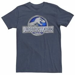 Licensed Character Men's Jurassic World Classic Blue Glow Fossil Logo Graphic Tee Royal Heather -Licensed Character Shop unnamed file 23254