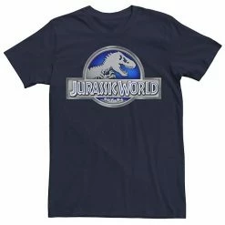 Licensed Character Men's Jurassic World Classic Blue Glow Fossil Logo Graphic Tee Royal Heather -Licensed Character Shop unnamed file 23256
