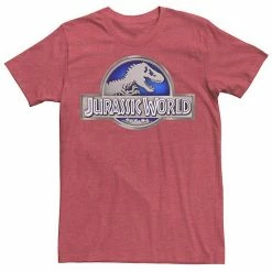 Licensed Character Men's Jurassic World Classic Blue Glow Fossil Logo Graphic Tee Royal Heather -Licensed Character Shop unnamed file 23257