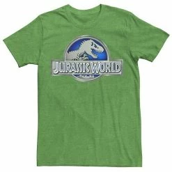 Licensed Character Men's Jurassic World Classic Blue Glow Fossil Logo Graphic Tee Royal Heather -Licensed Character Shop unnamed file 23258