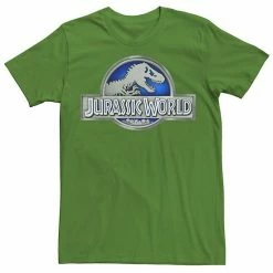 Licensed Character Men's Jurassic World Classic Blue Glow Fossil Logo Graphic Tee Royal Heather -Licensed Character Shop unnamed file 23259