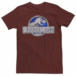 Licensed Character Men's Jurassic World Classic Blue Glow Fossil Logo Graphic Tee Royal Heather -Licensed Character Shop unnamed file 23260