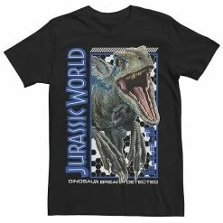 Licensed Character Men's Jurassic World Blue Dino Breach Tee Red -Licensed Character Shop unnamed file 23308