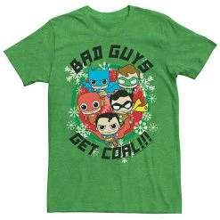 Licensed Character Men's DC Comics Justice League Bad Guys Get Coal Christmas Tee Royal -Licensed Character Shop unnamed file 23318