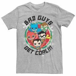 Licensed Character Men's DC Comics Justice League Bad Guys Get Coal Christmas Tee Royal -Licensed Character Shop unnamed file 23320
