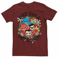 Licensed Character Men's DC Comics Justice League Bad Guys Get Coal Christmas Tee Royal -Licensed Character Shop unnamed file 23322