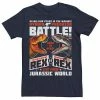 Licensed Character Men's Jurassic World T-Rex VS I-Rex Battle Poster Graphic Tee Char Hthr -Licensed Character Shop unnamed file 23343