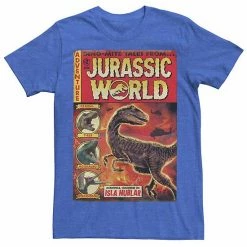 Licensed Character Men's Jurassic World Two Dino-Mite Tales Vintage Tee Cardinal -Licensed Character Shop unnamed file 23356
