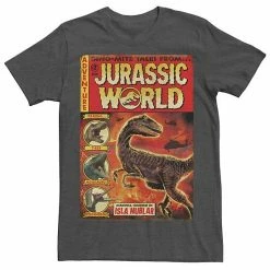 Licensed Character Men's Jurassic World Two Dino-Mite Tales Vintage Tee Cardinal -Licensed Character Shop unnamed file 23359