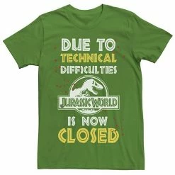 Licensed Character Men's Jurassic World The Park Is Closed Sign Tee Royal Heather -Licensed Character Shop unnamed file 23370