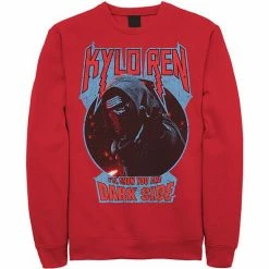 Licensed Character Men's Star Wars Kylo Ren Show You The Dark Side Metal Text Sweatshirt Kelly -Licensed Character Shop unnamed file 23498