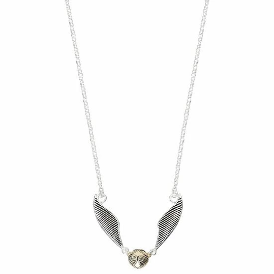 Licensed Character Harry Potter Two-Tone Sterling Silver Plated Snitch Necklace 3 Licensed Character Harry Potter Two-Tone Sterling Silver Plated Snitch Necklace