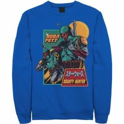 Licensed Character Men's Star Wars Mandalorian Soldier Kanji Sweatshirt Royal -Licensed Character Shop unnamed file 23508