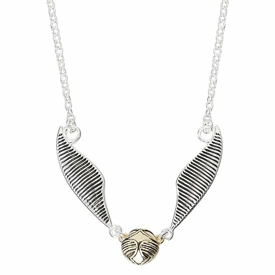 Licensed Character Harry Potter Two-Tone Sterling Silver Plated Snitch Necklace 4 Licensed Character Harry Potter Two-Tone Sterling Silver Plated Snitch Necklace - Image 2