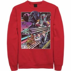 Licensed Character Men's Star Wars Neon Rebel Alliance Poster Sweatshirt Athletic Heather