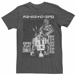 Licensed Character Men's Star Wars R2-D2 And C-3PO The Droids You're Looking For Show Tee Red Heather -Licensed Character Shop unnamed file 23544