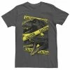 Licensed Character Men's Jurassic World Two Dinosaur Caution Splatter Tee Red Heather -Licensed Character Shop unnamed file 23548