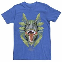 Licensed Character Men's Jurassic World Tikisaur Leaf Face Roar Graphic Tee Silver -Licensed Character Shop unnamed file 23558