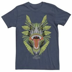 Licensed Character Men's Jurassic World Tikisaur Leaf Face Roar Graphic Tee Silver -Licensed Character Shop unnamed file 23561