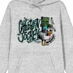 Licensed Character Men's Minecraft Chicken Jockey Hoodie -Licensed Character Shop unnamed file 2358