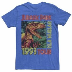 Licensed Character Men's Jurassic Park Isla Nublar 1993 Tour Poster Tee Athletic Heather -Licensed Character Shop unnamed file 23582
