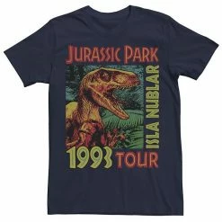 Licensed Character Men's Jurassic Park Isla Nublar 1993 Tour Poster Tee Athletic Heather -Licensed Character Shop unnamed file 23584