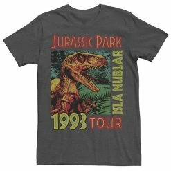 Licensed Character Men's Jurassic Park Isla Nublar 1993 Tour Poster Tee Athletic Heather -Licensed Character Shop unnamed file 23585