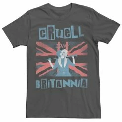 Licensed Character Men's Disney Cruella Cruell Britannia Tee Black -Licensed Character Shop unnamed file 23595