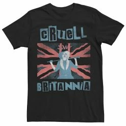 Licensed Character Men's Disney Cruella Cruell Britannia Tee Black -Licensed Character Shop unnamed file 23598