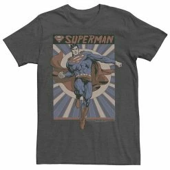 Licensed Character Men's DC Comics Superman Posed Pop Art Poster Graphic Tee Kelly Heather -Licensed Character Shop unnamed file 23615