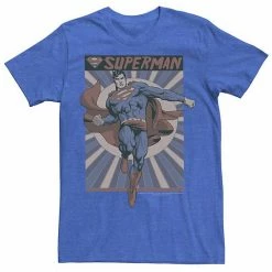 Licensed Character Men's DC Comics Superman Posed Pop Art Poster Graphic Tee Kelly Heather -Licensed Character Shop unnamed file 23616