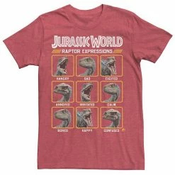 Licensed Character Men's Jurassic World Two Blue Raptor Expressions Tee Royal Heather -Licensed Character Shop unnamed file 23628
