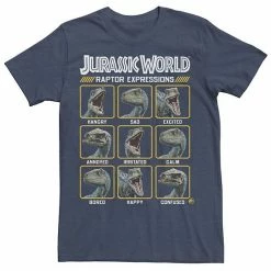 Licensed Character Men's Jurassic World Two Blue Raptor Expressions Tee Royal Heather -Licensed Character Shop unnamed file 23631