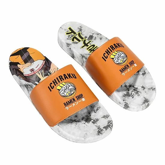 Licensed Character Naruto Ichiraku Ramen Shop Men's Slide Sandals 4 Licensed Character Naruto Ichiraku Ramen Shop Men's Slide Sandals - Image 2